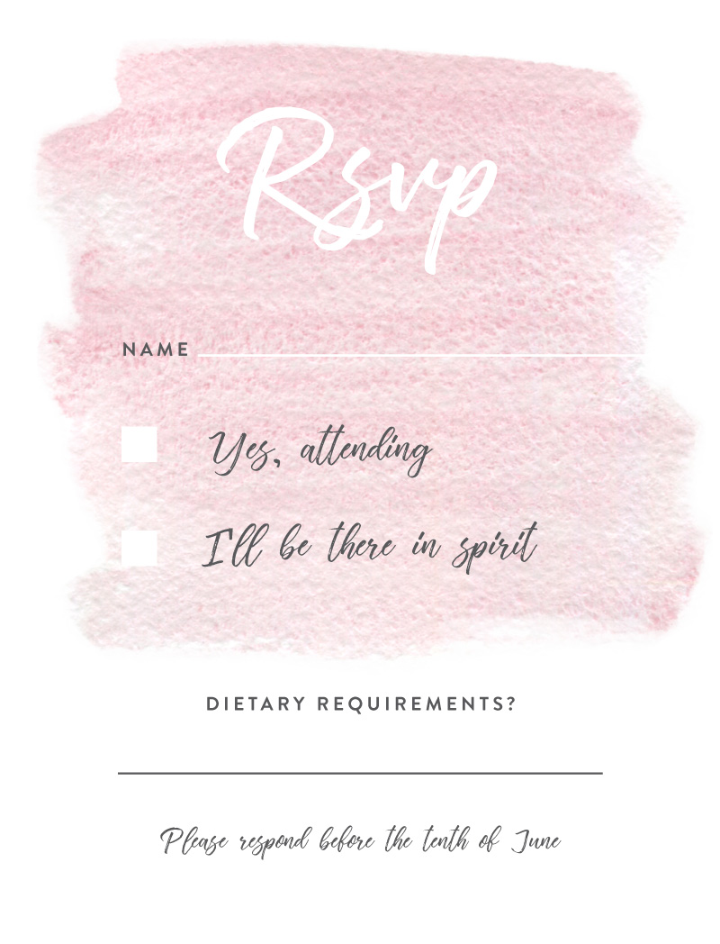 Hens Party RSVP Cards - Digital Printing design preview
