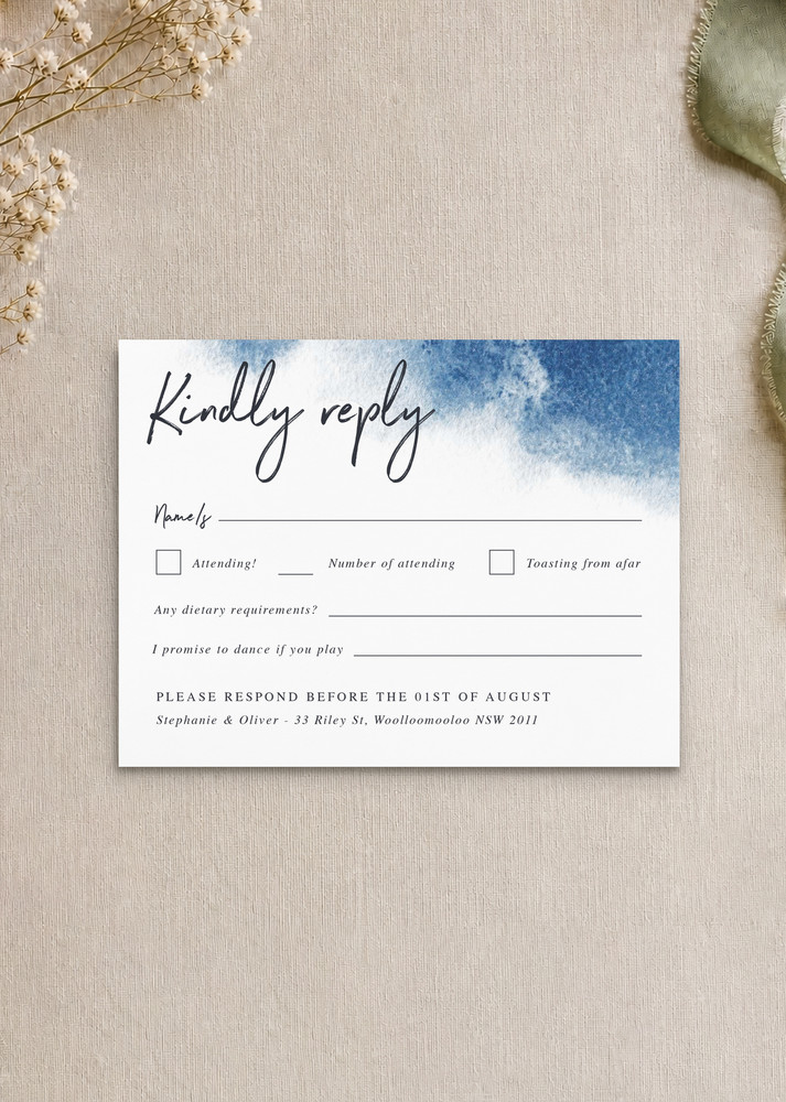Moira Hughes Couture - RSVP Cards