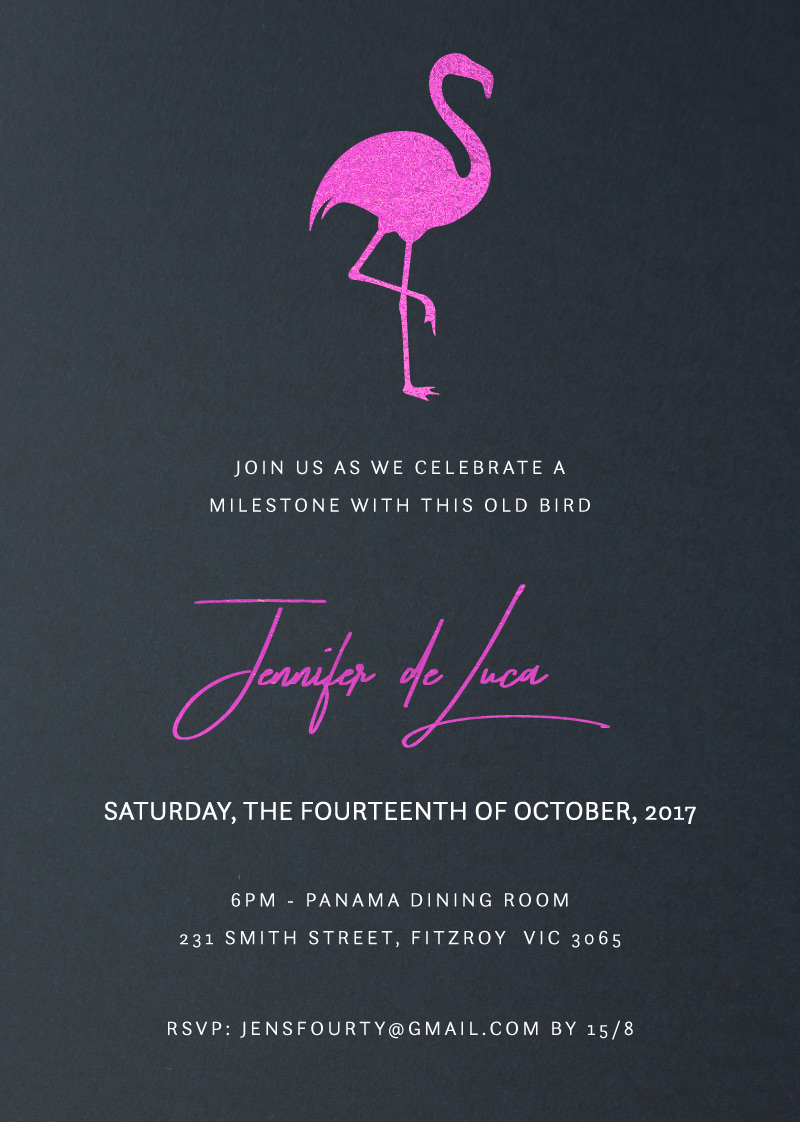 This Old Bird - Birthday Invitations