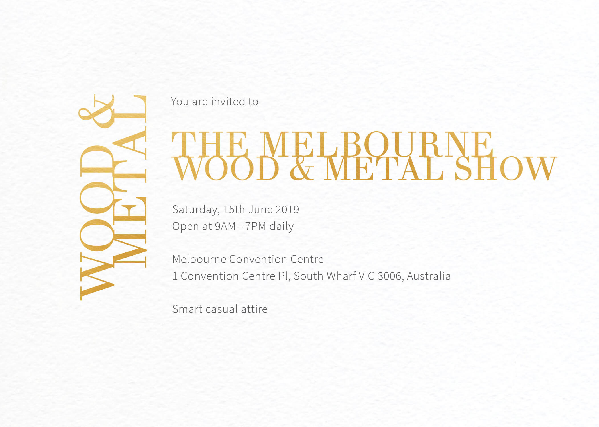 Chic Minimalist - Corporate Event Invitations