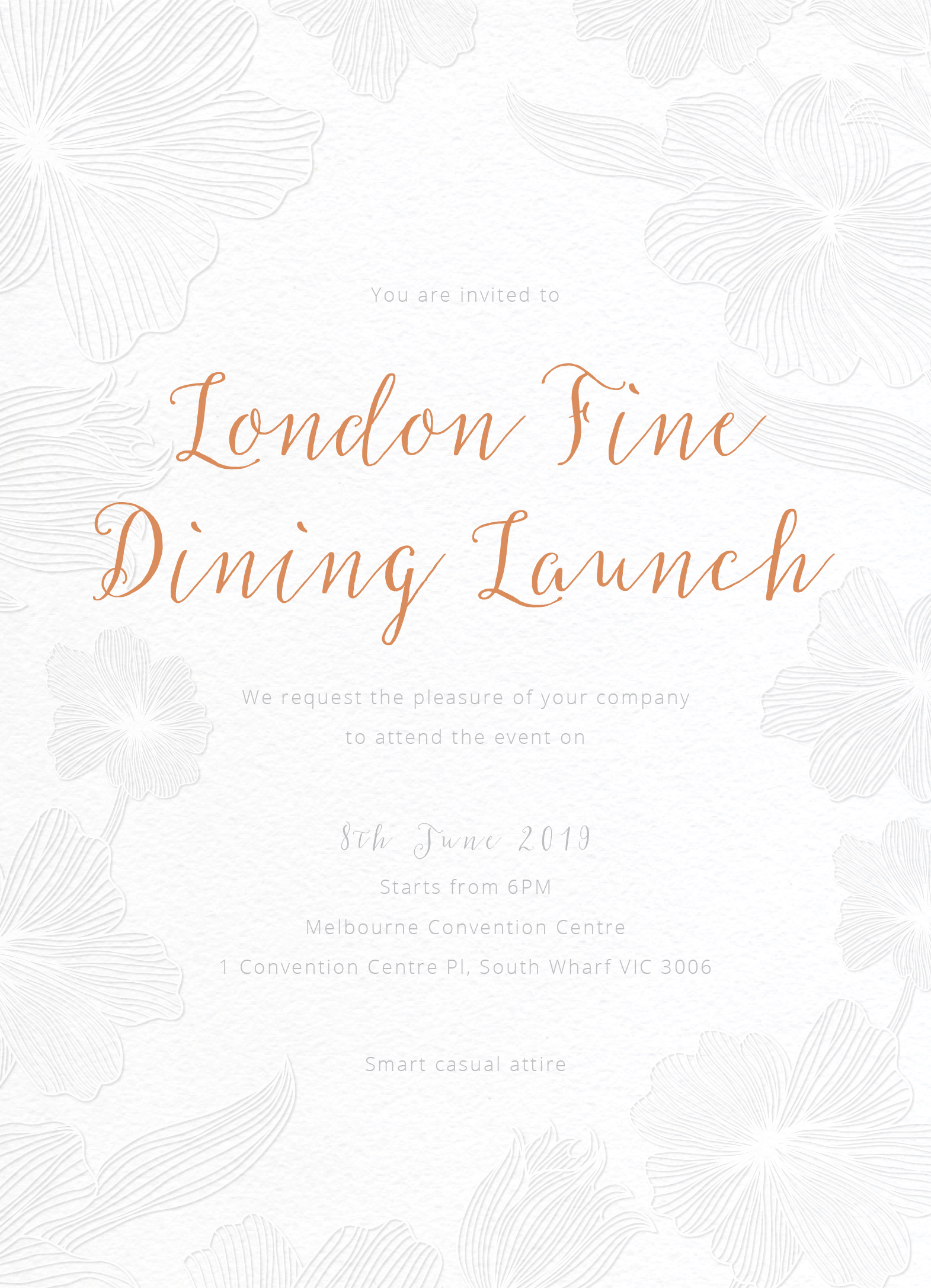 Floral Impression - Corporate Event Invitations