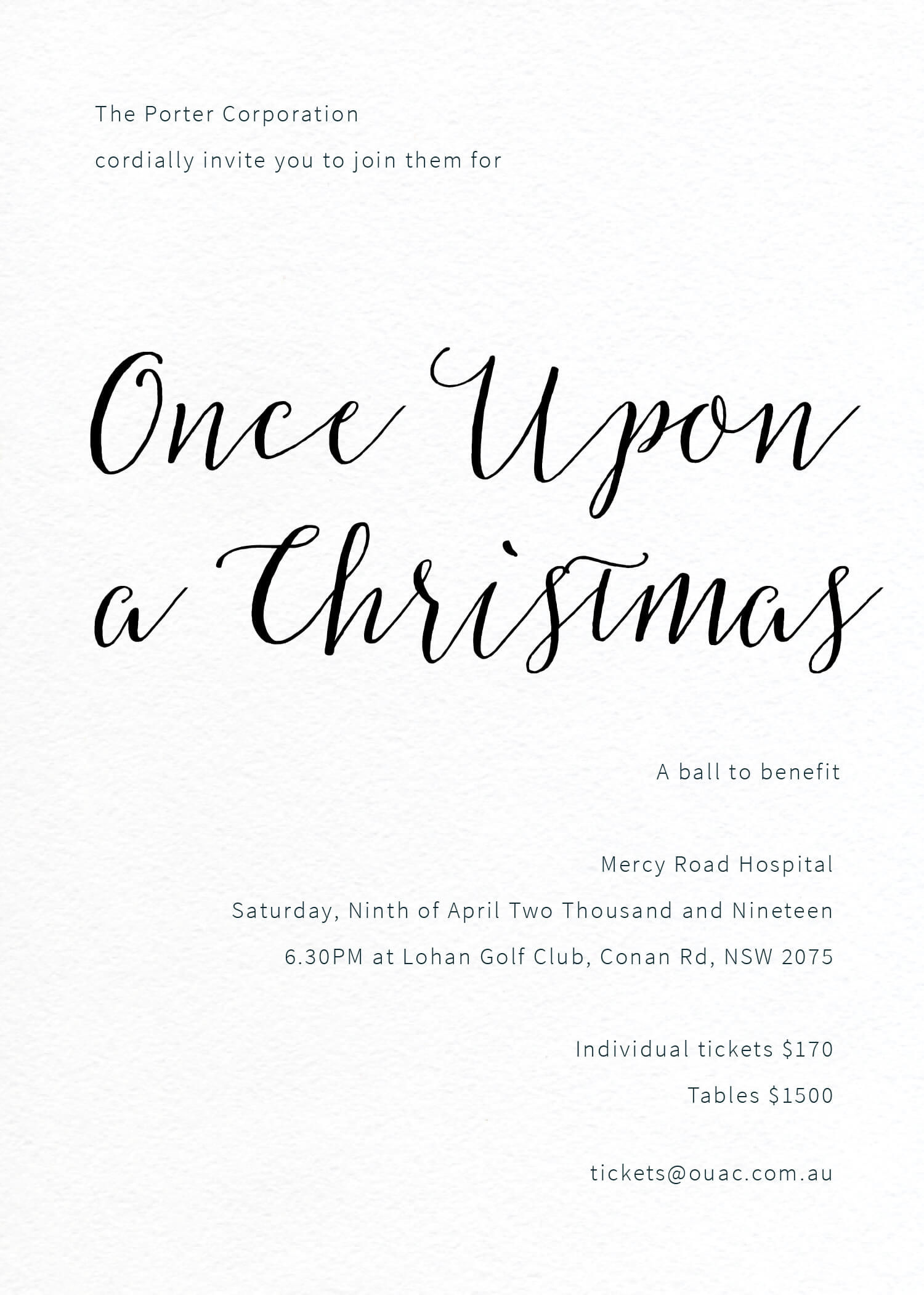Rustic - Corporate Event Invitations