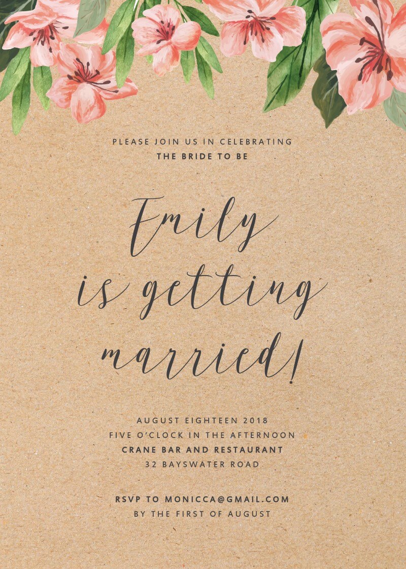 Enchanted Day - Bridal Shower Invitations