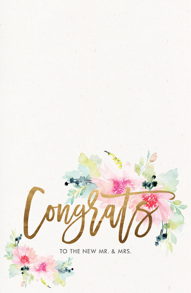 Beatrix Wedding Cards - Flat Foil design preview