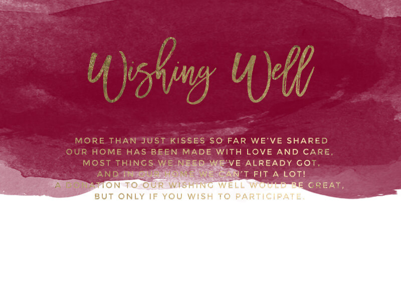 Be Our Guest Wishing Well - Foil Stamp design preview
