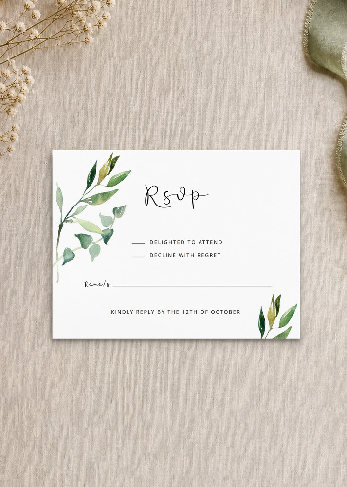 Garden window - RSVP Cards