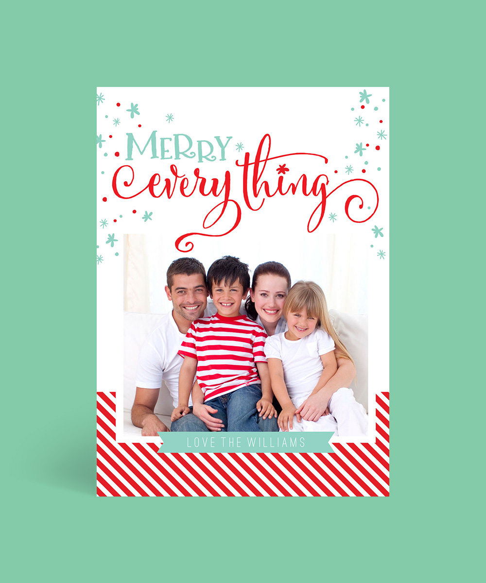 Merry Everything Christmas Cards - Digital Printing design preview