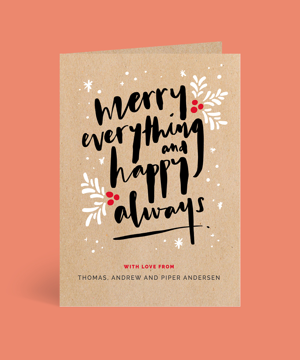 Merry Everything Christmas Card 
