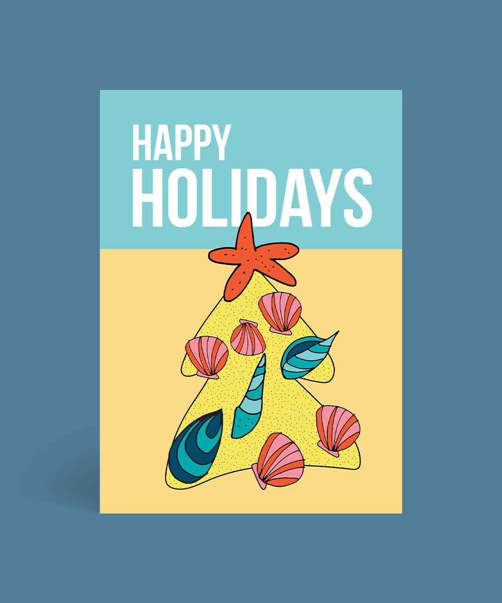 Beach Christmas Christmas Cards - Digital Printing design preview