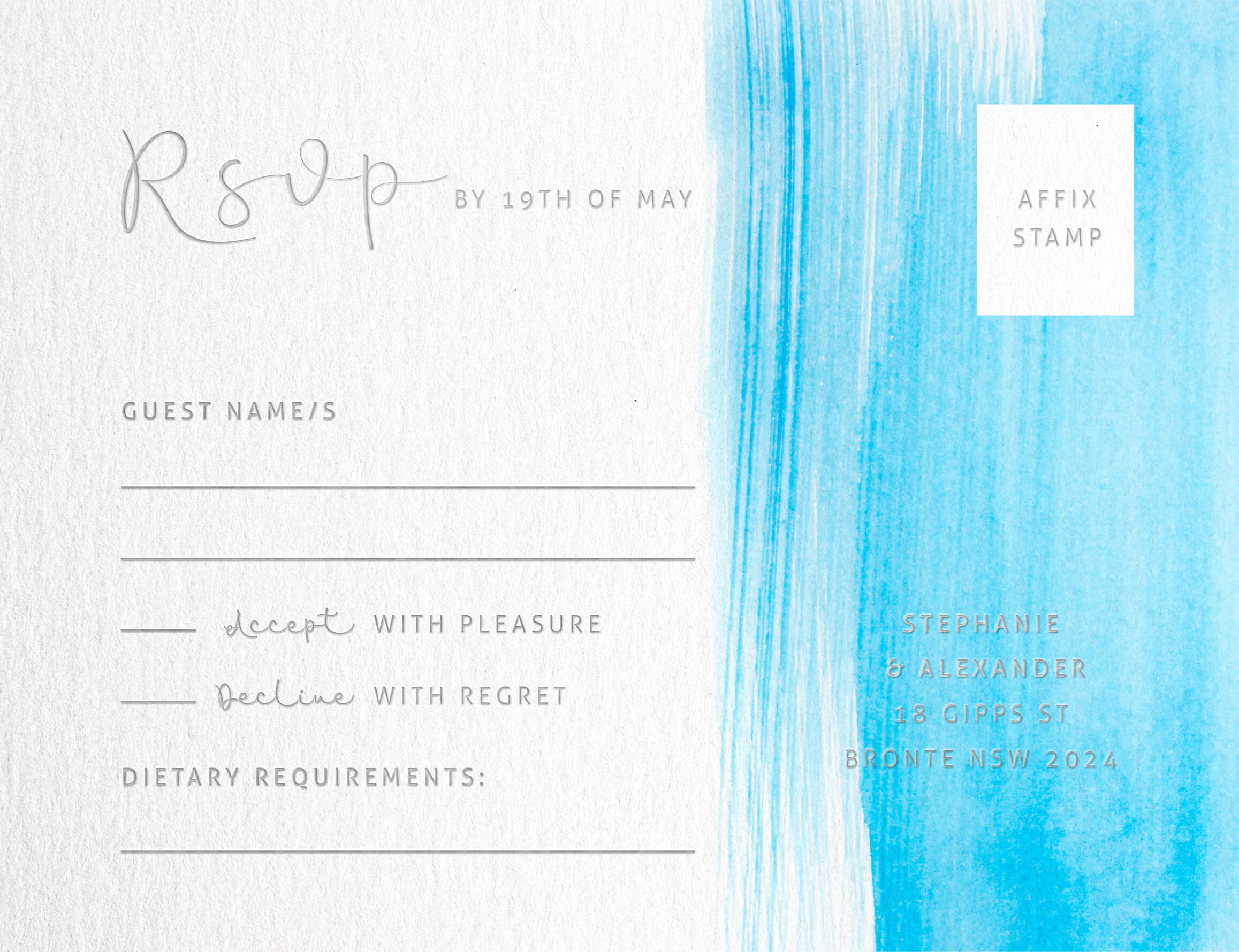 Water - RSVP Cards