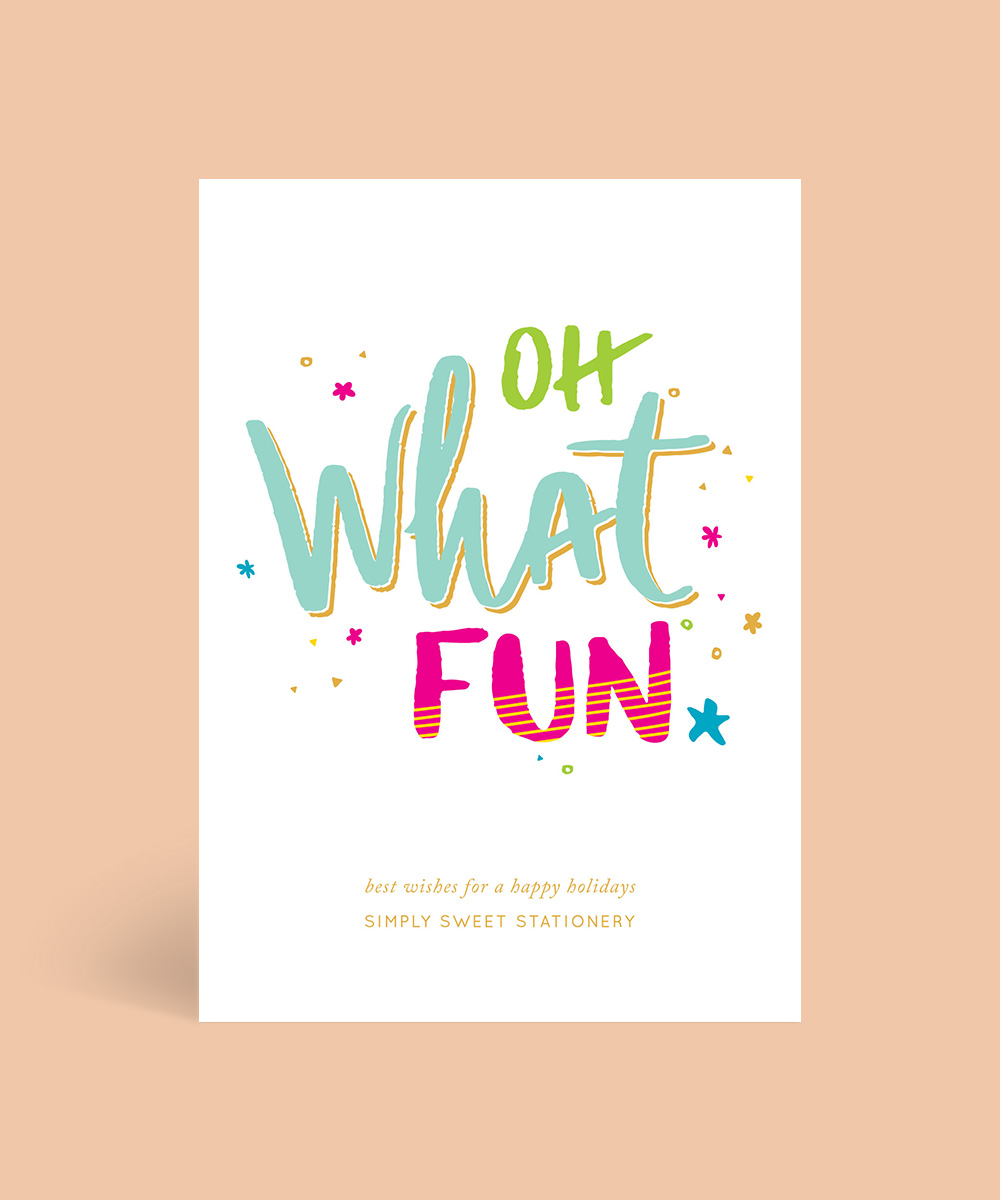 OH WHAT FUN Christmas Cards - Digital Printing design preview