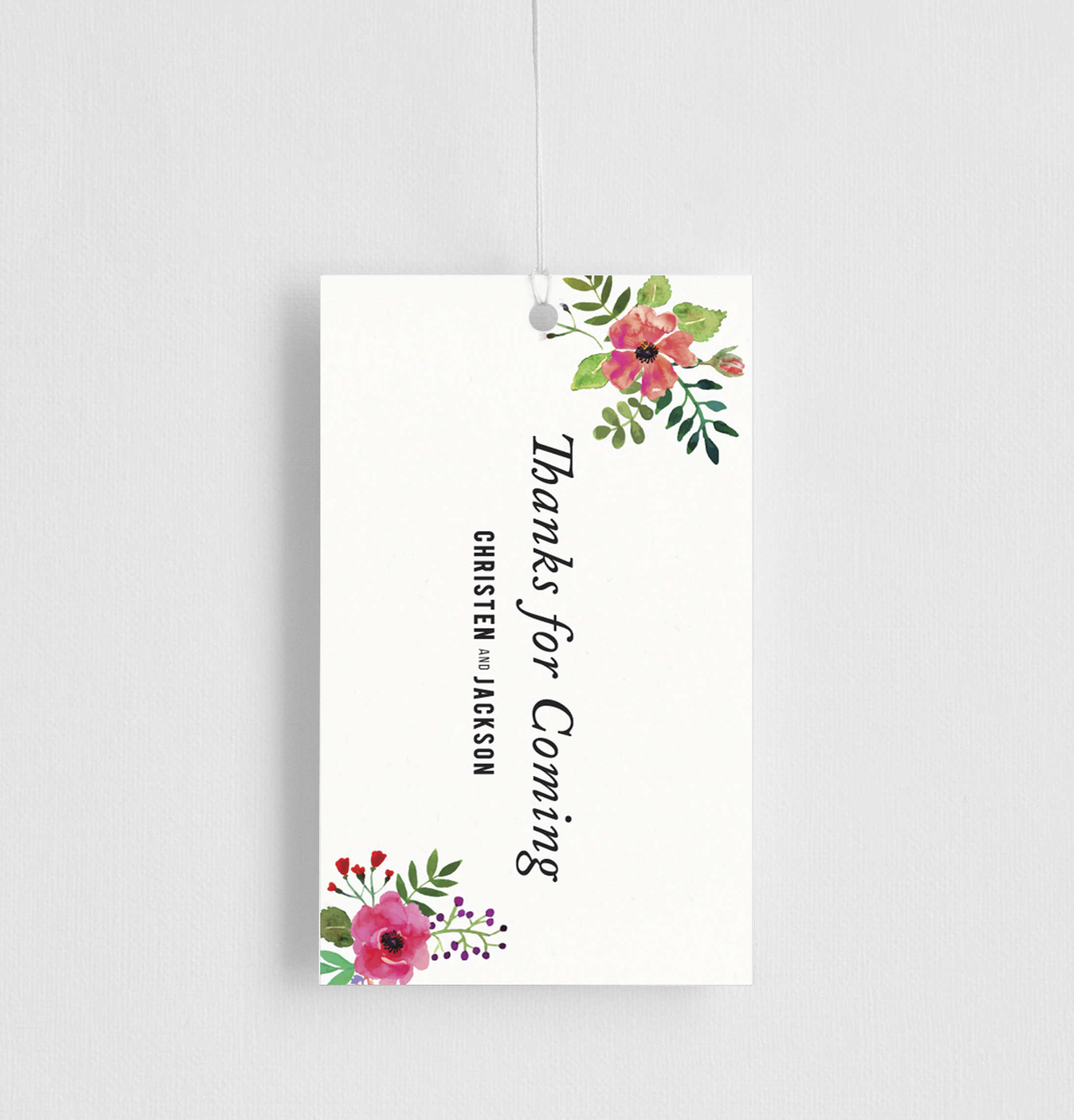 Flos Paradisi Gift Tags - Digital Printing design preview