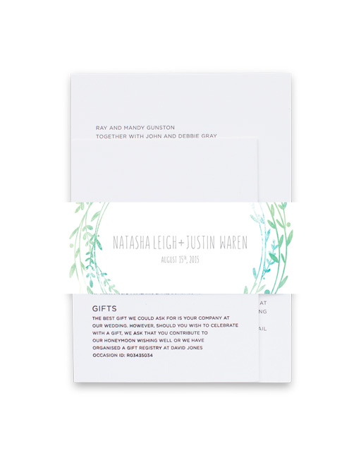 Leaf Wreath Belly Bands - Digital Printing design preview