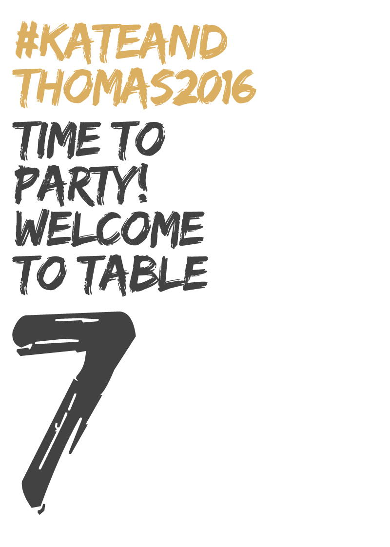 XO - Table Numbers