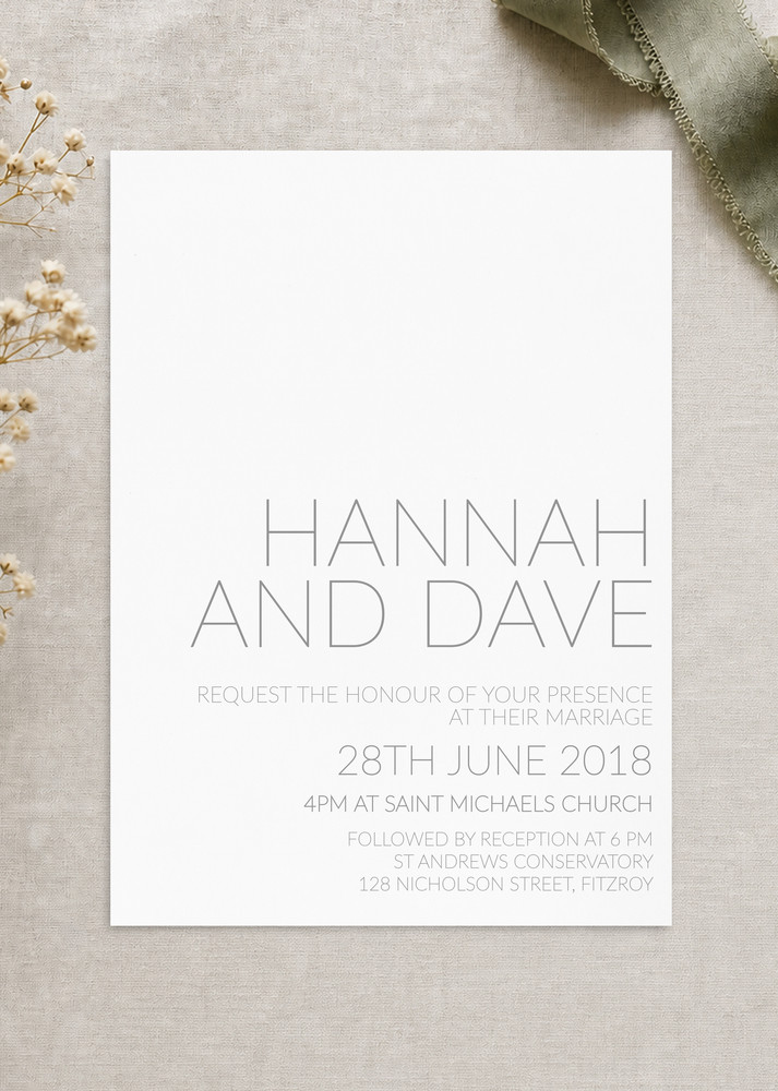 Narrow - Wedding Invitations