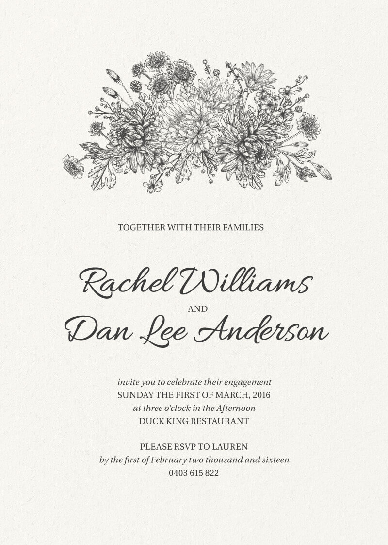 Bluemchen - Engagement Invitations