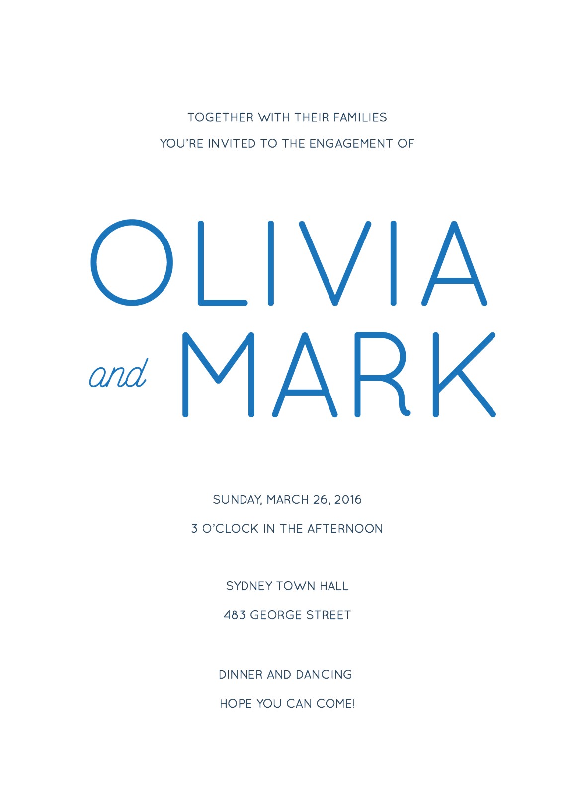 Modern - Engagement Invitations