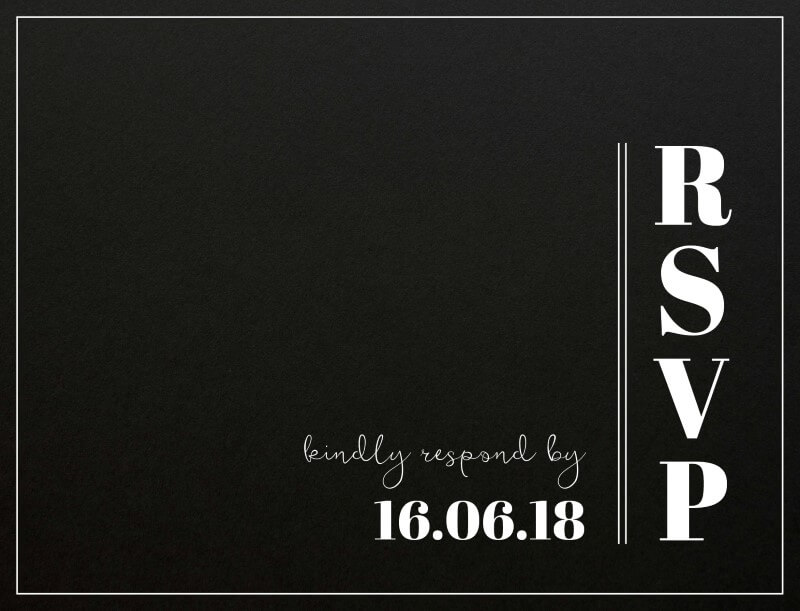 Keep It Classic - RSVP Cards