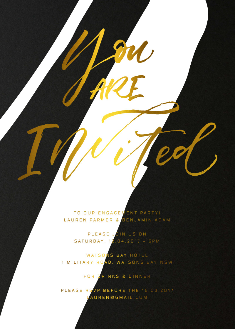 Become One - Engagement Invitations