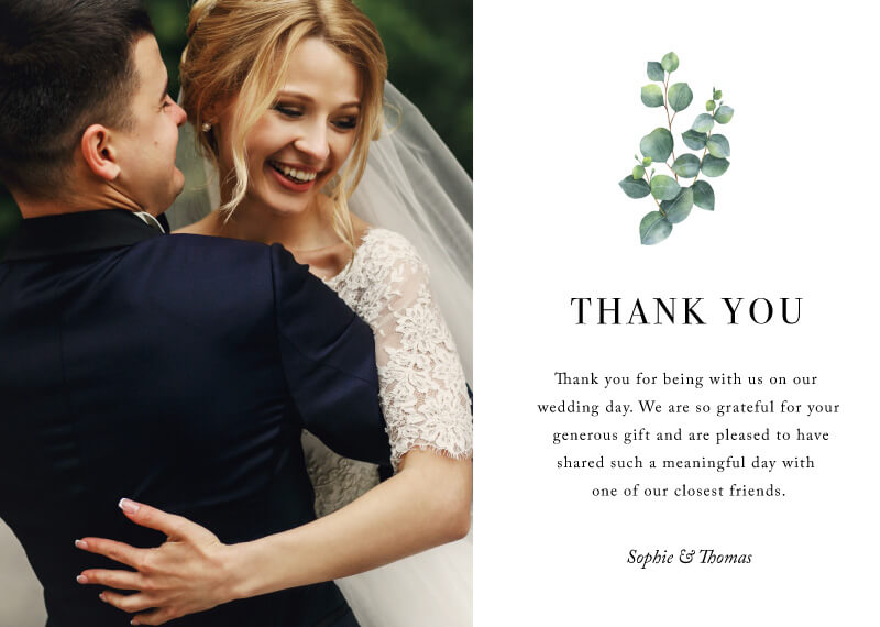 Eucalyptus - Wedding Thank You Cards