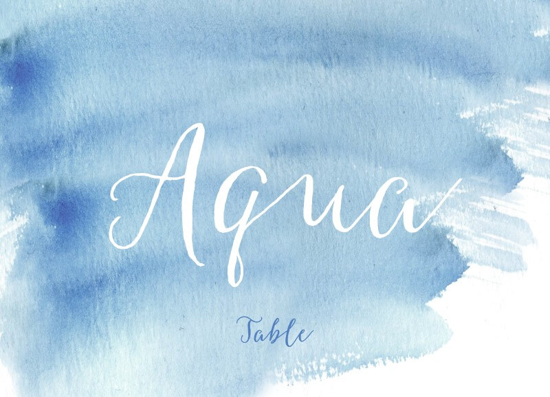 Beach - Table Numbers