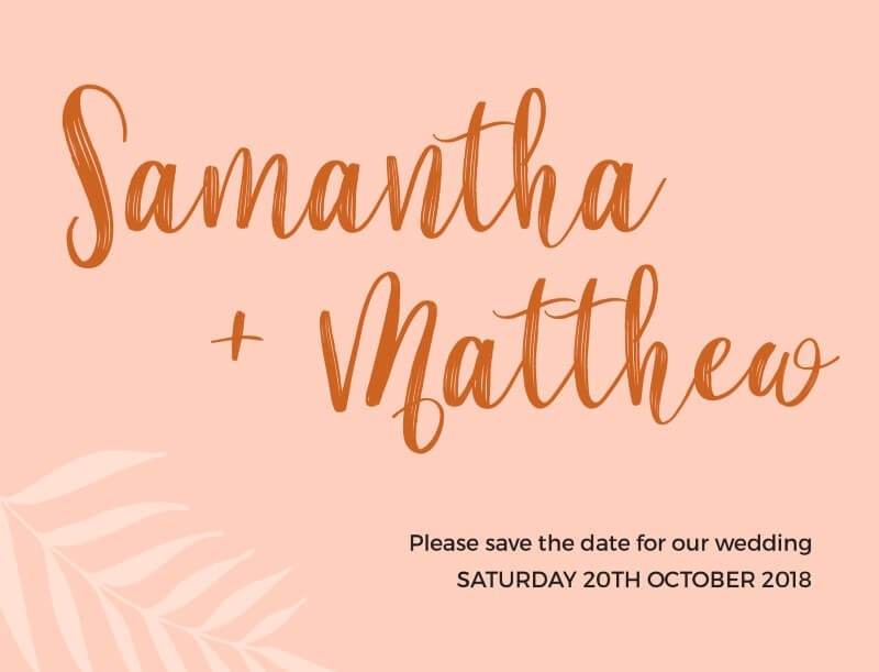 Sunsets over the Beaches - Save The Date