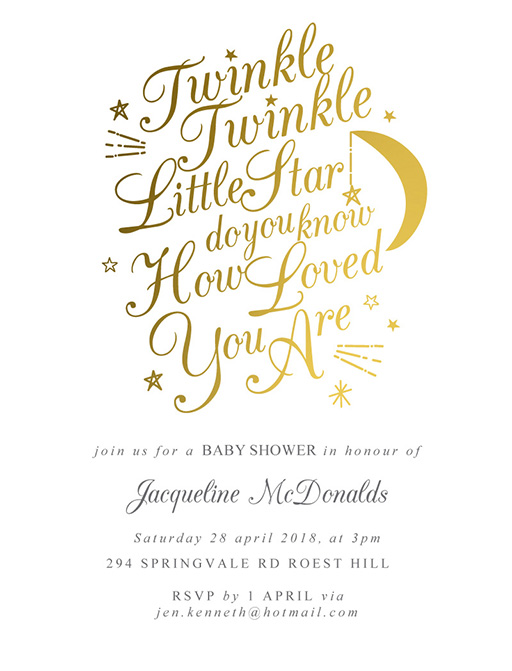 Baby Shower Invites Customise Print Online