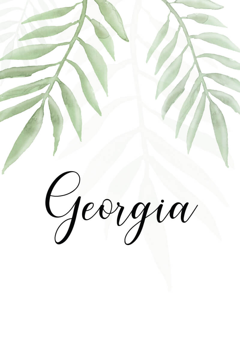 Forest Walk Table Numbers - Digital Printing design preview