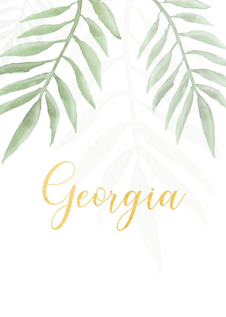 Forest Walk Table Numbers - Flat Foil design preview