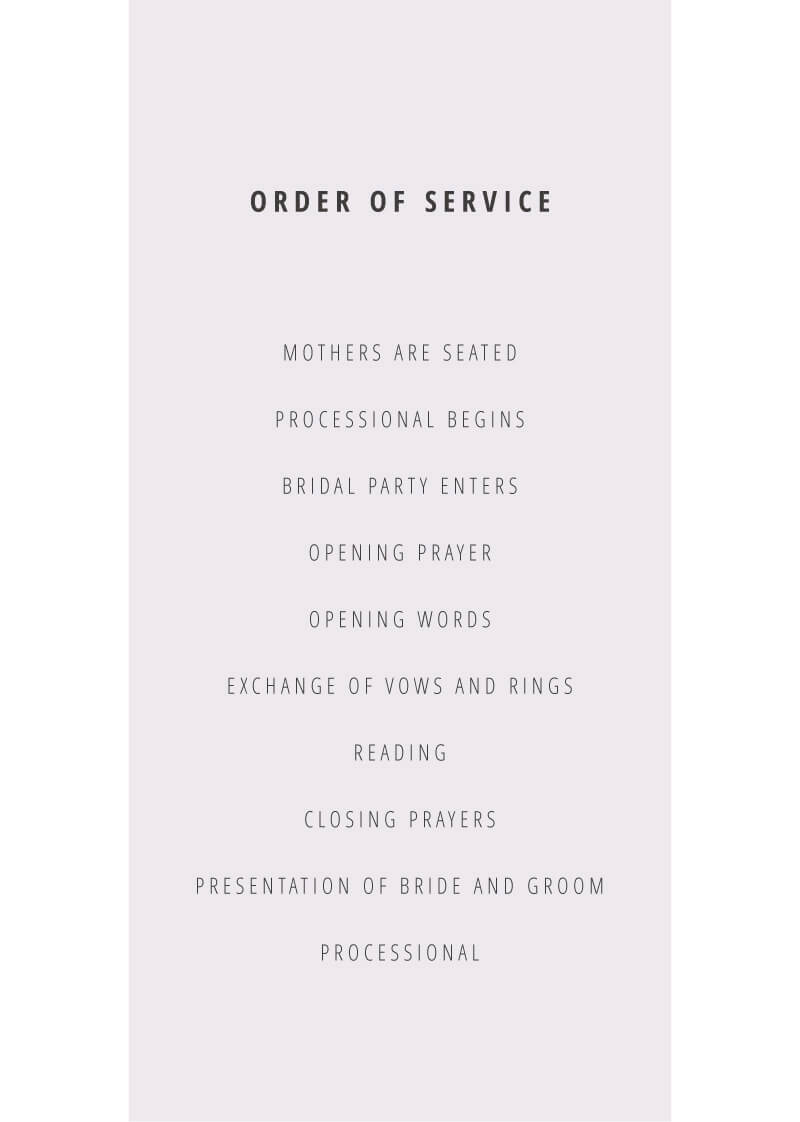 Neapolitan Icecream Wedding Programs - Digital Printing design preview