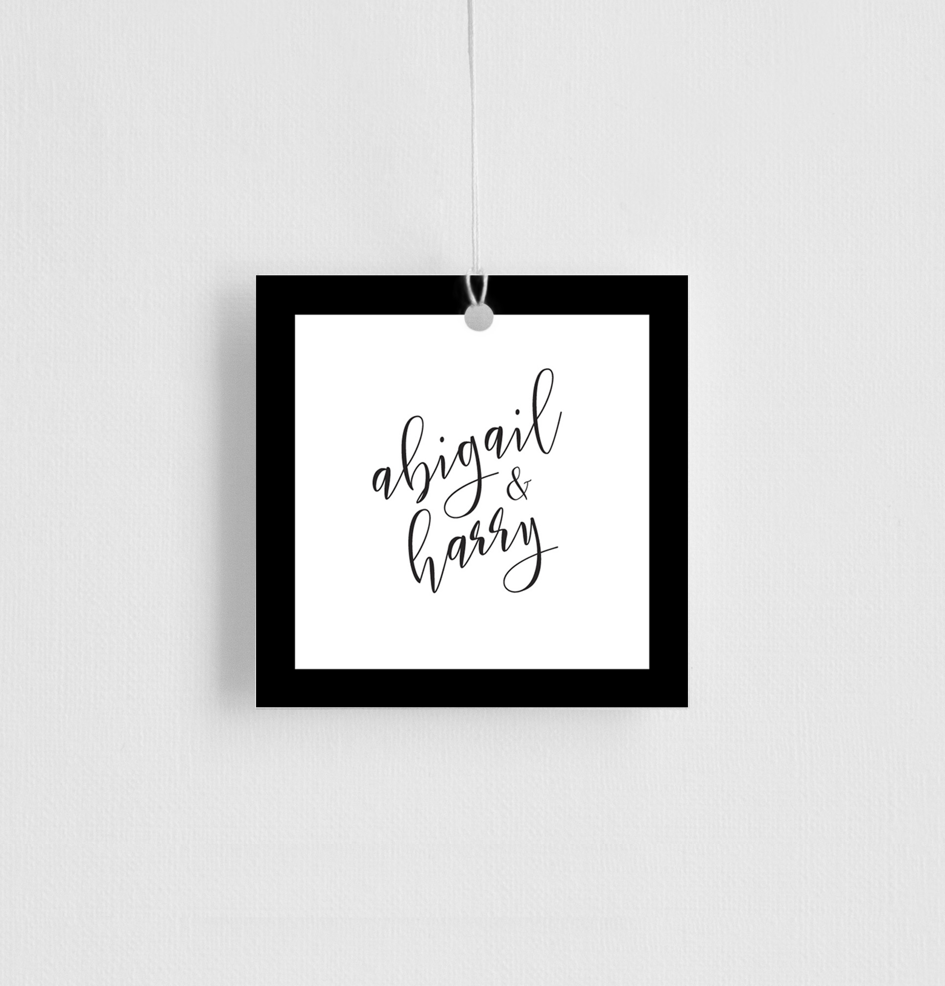 Sleek Border Gift Tags - Digital Printing design preview