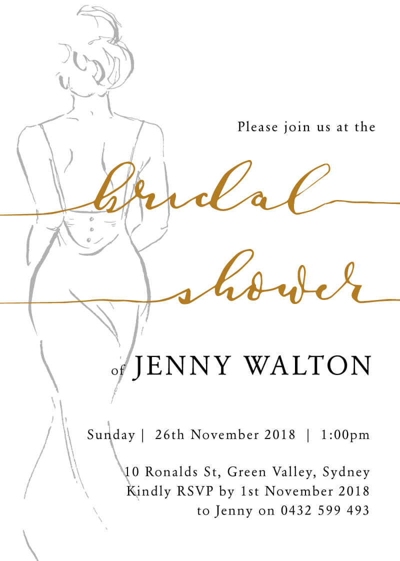 dress bridal shower invitations Miss to Mrs Bridal Shower Invitation Template