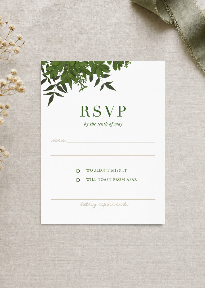 Mod Botanical - RSVP Cards