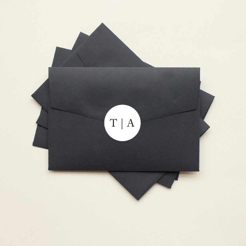 Black And White Stickers - Digital Printing design preview