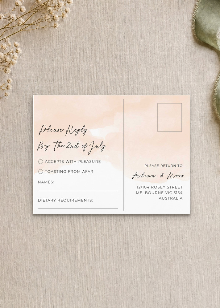 Rosey - RSVP Cards