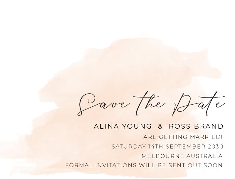 Rosey | Digital Printing | Wedding Invitations