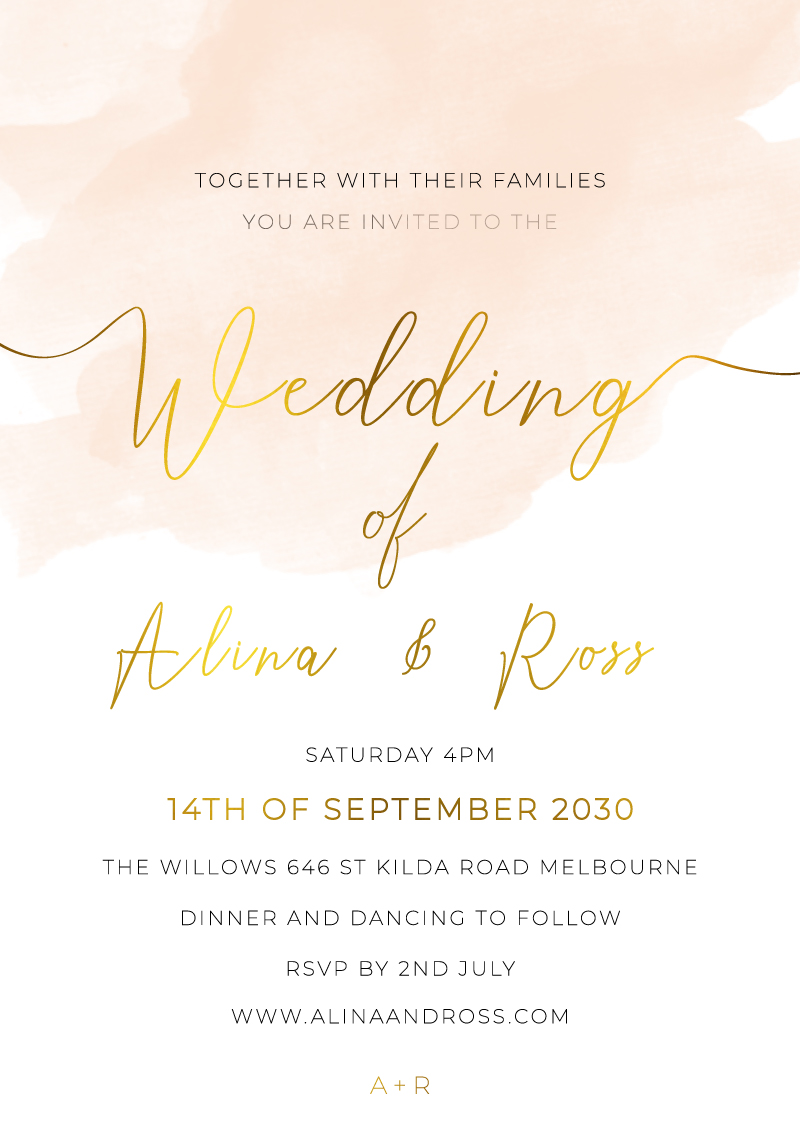 Rosey - Wedding Invitations