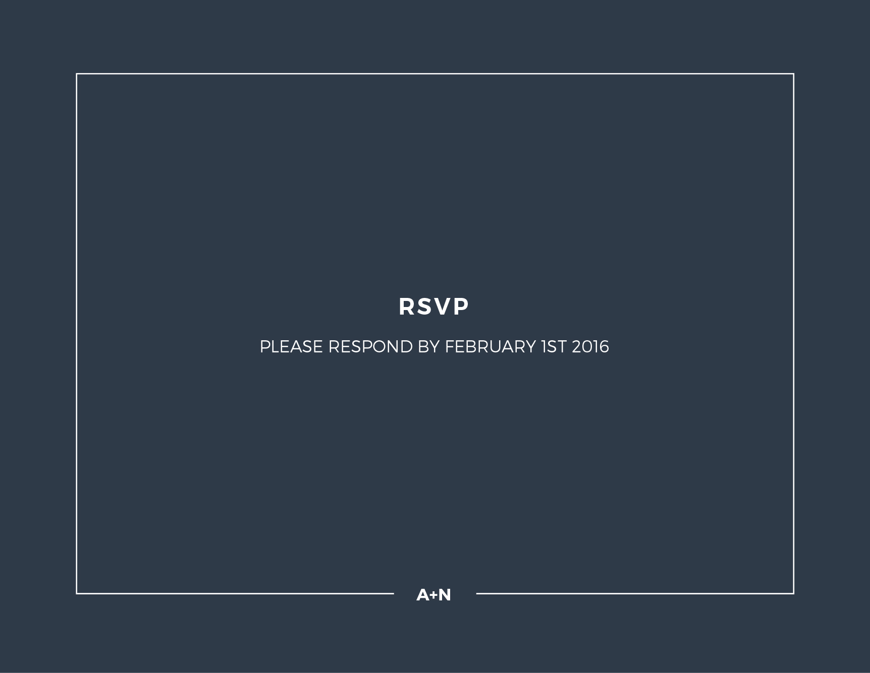 Simplicity - RSVP Cards