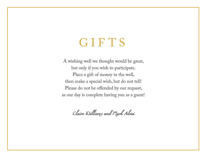 Minimal Foil Wishing Well - Foil Stamp design preview