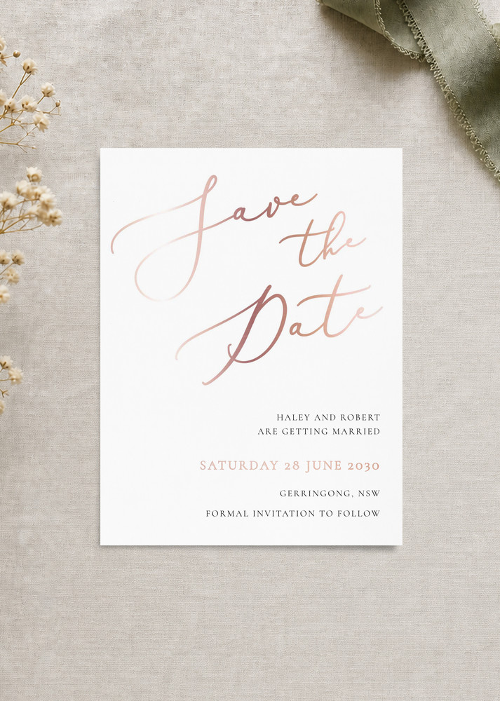 Rose et Gris - Save The Date