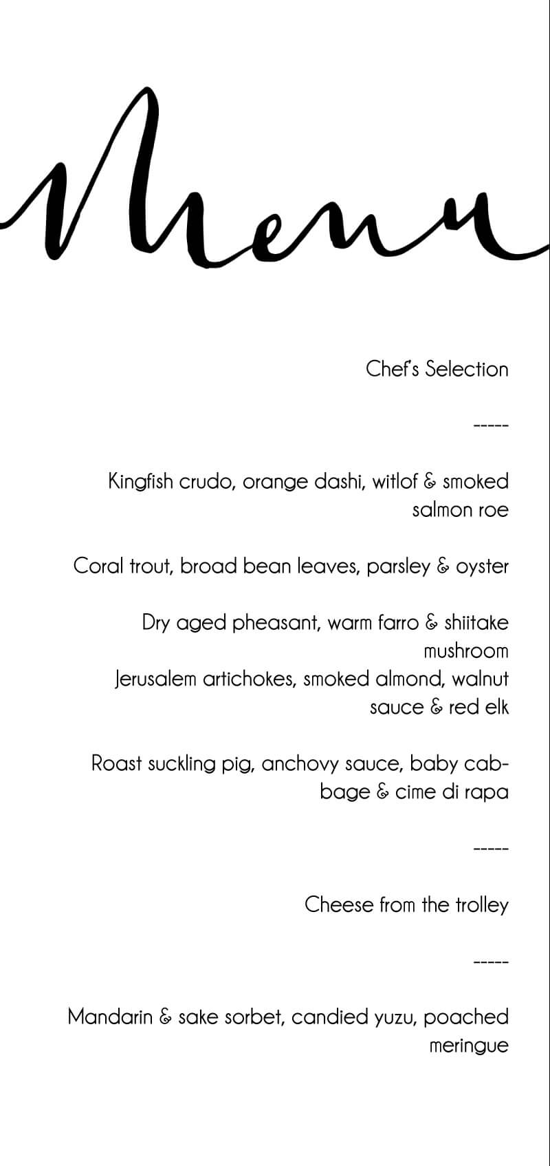 Ink And Nib Wedding Menu - Digital Printing design preview
