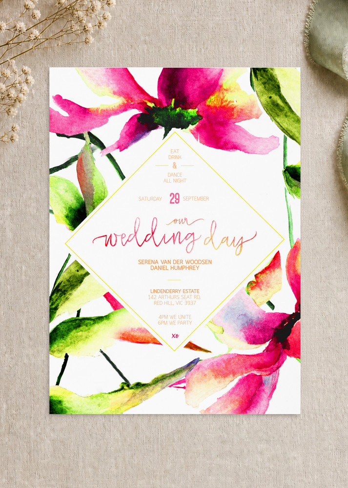 Party Like Serena Wedding Invitations - Digital Printing design preview