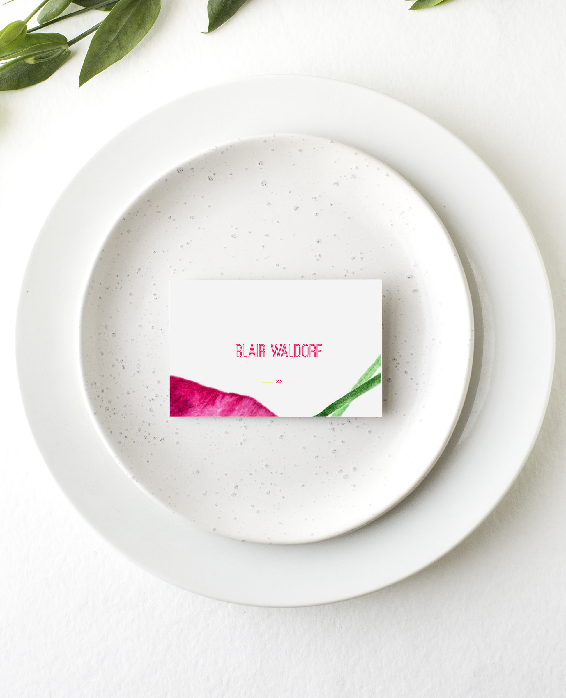 Party Like Serena Wedding Place Cards - Digital Printing design preview