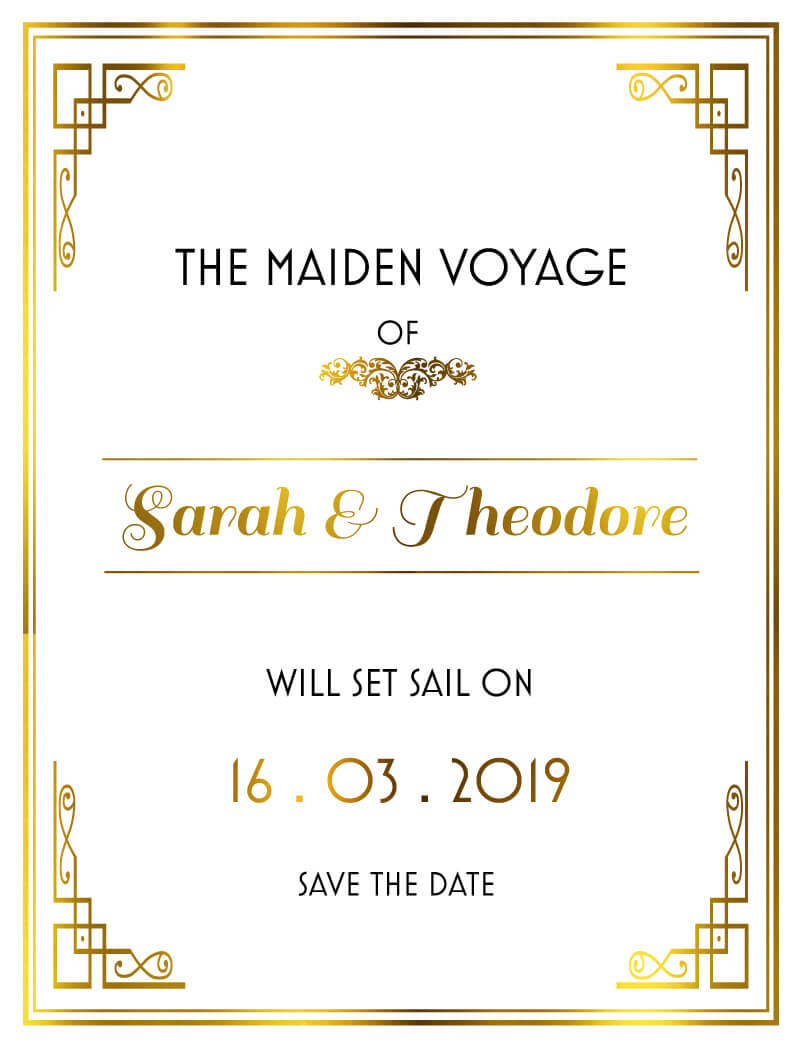 All Aboard - Save The Date