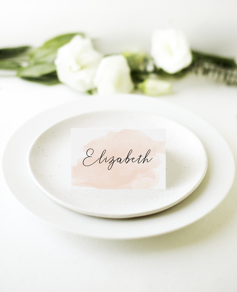 Rosey - Wedding Place Cards
