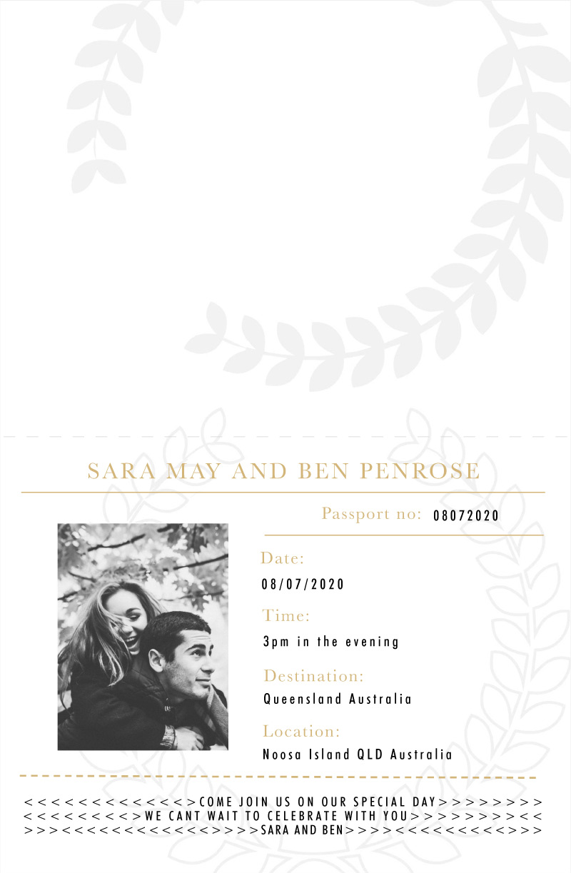 Voyage - Engagement Invitations