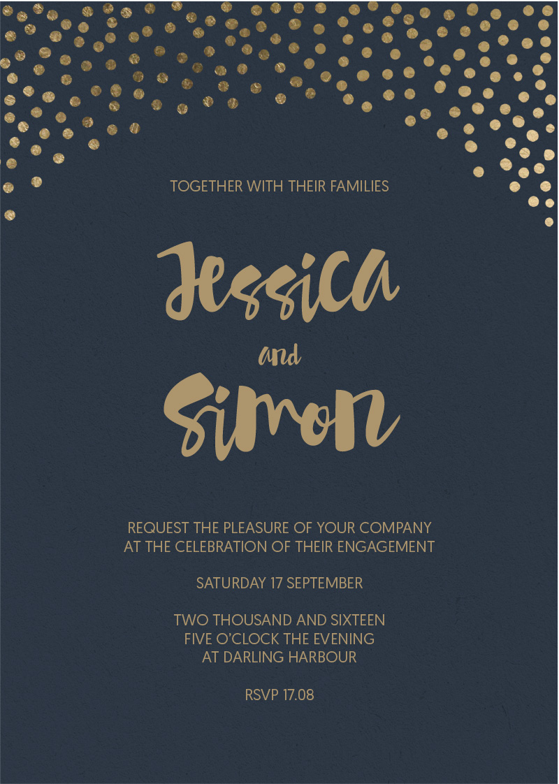 Foil Of Dreams | CSF | Engagement Invitations