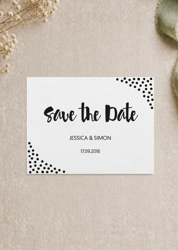 Foil Of Dreams Save The Date - Digital Printing design preview