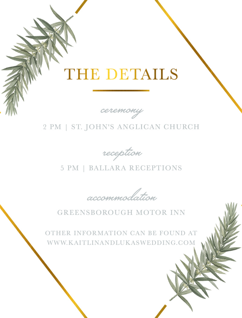 Diamond Branch Information Cards - Metallic Prints design preview