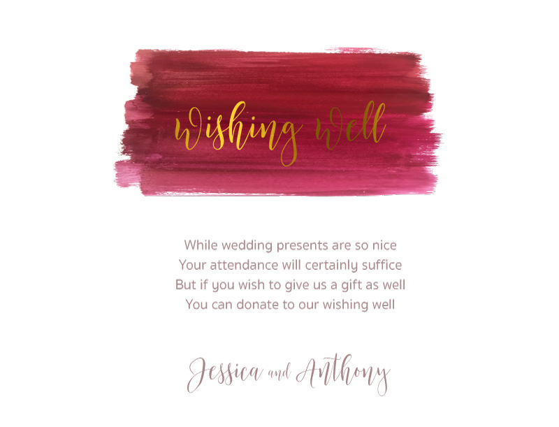 Pinot Noirs And Chardonnays Wishing Well - Foil Stamp design preview